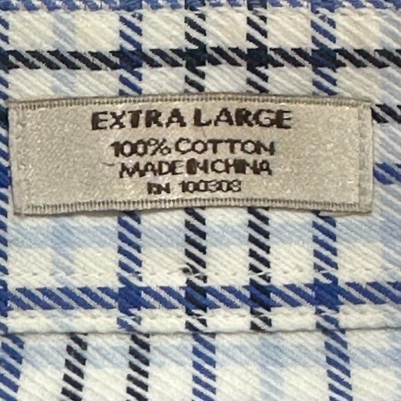 Peter Millar Plaid Long Sleeve Button Down Dress Shirt Cotton‎ Size X Large - Picture 5 of 6